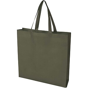 EcoSeal GRS recycled nonwoven gusset tote bag 12L, forest green