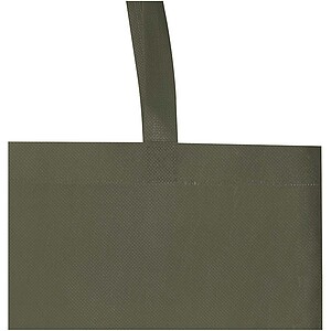 EcoSeal GRS recycled nonwoven gusset tote bag 12L, forest green