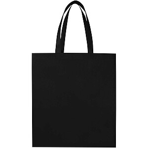 EcoSeal GRS recycled nonwoven gusset tote bag 12L, solid black