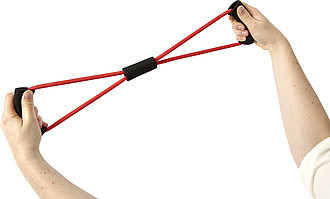 Elastic fitness training strap