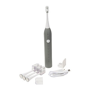 Electric toothbrush, incl. 4 replacement brushes, silver