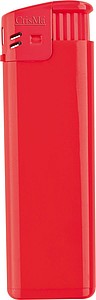 Electronic lighter, refillable, red