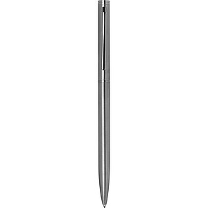 elegant metal ball pen "slim line", grey