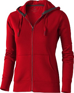 Elevate Arora FZ ladies Sweater, red L