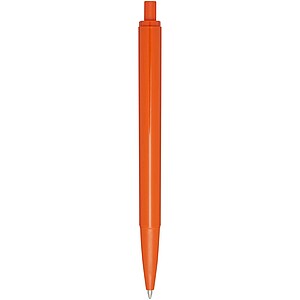 Elsa recycled plastic ballpoint pen (blue ink), orange