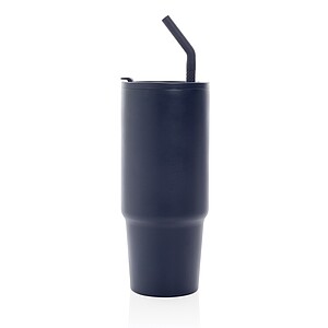 Embrace deluxe RCS recycled stainless steel tumbler 900ml, navy