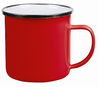 Enamel mug red 