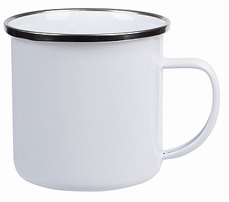 Enamel mug white 