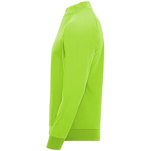 Epiro long sleeve kids quarter zip sweatshirt, fluor green, size 10