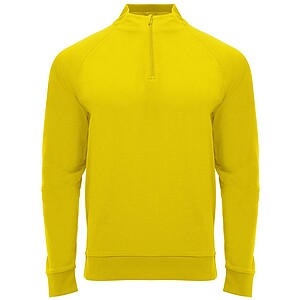 Epiro long sleeve kids quarter zip sweatshirt, yellow, size 10