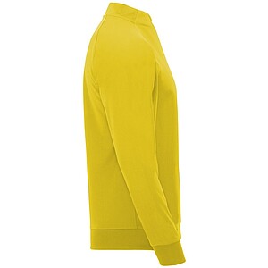 Epiro long sleeve kids quarter zip sweatshirt, yellow, size 4