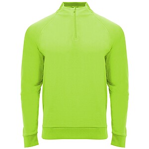 Epiro long sleeve unisex quarter zip sweatshirt, fluor green, size L