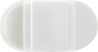 Eraser with pencil sharpener.