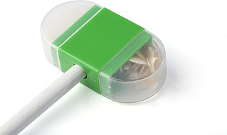 Eraser with pencil sharpener.
