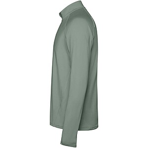 Estambul long sleeve mens half zip sweatshirt, laurel green