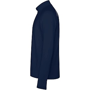 Estambul long sleeve mens half zip sweatshirt, navy