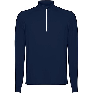 Estambul long sleeve mens half zip sweatshirt, navy