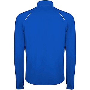 Estambul long sleeve mens half zip sweatshirt, royal blue