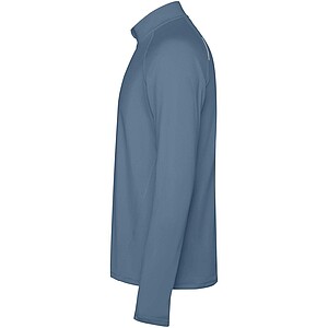 Estambul long sleeve mens half zip sweatshirt, storm blue