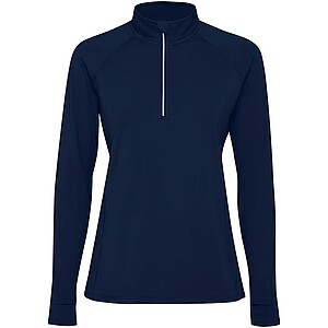 Estambul long sleeve womens half zip sweatshirt, navy