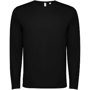 Estoril long sleeve kids t-shirt, solid black