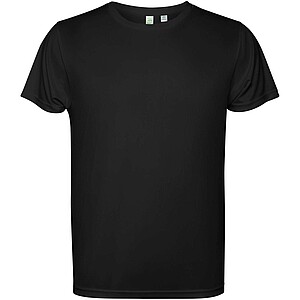 Estoril short sleeve mens t-shirt, solid black