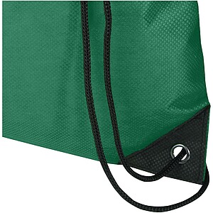 Evergreen GRS recycled non-woven drawstring bag 5L, green