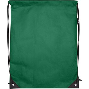 Evergreen GRS recycled non-woven drawstring bag 5L, green