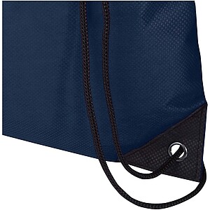 Evergreen GRS recycled non-woven drawstring bag 5L, navy