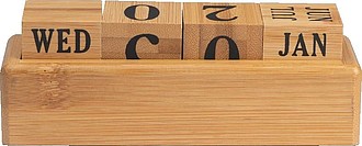 Everlasting bamboo desk calendar