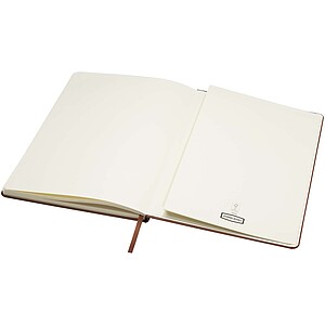 Executive A4 hard cover notebook, brown
