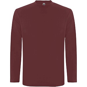 Extreme long sleeve mens t-shirt, berry red