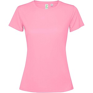Extreme short sleeve womens t-shirt, silk pink