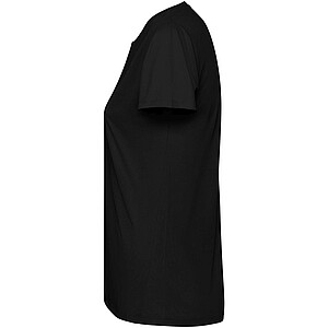 Extreme short sleeve womens t-shirt, solid black