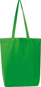 Fairtrade cotton tote with gusset, 180 g/m2, green
