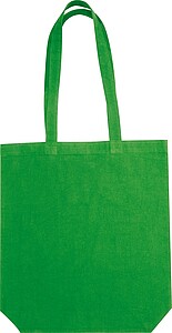 Fairtrade cotton tote with gusset, 180 g/m2, green