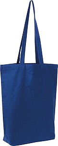 Fairtrade cotton tote with gusset, 180 g/m2, navy heather