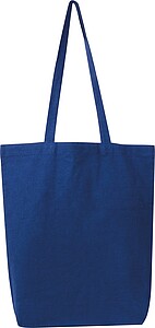 Fairtrade cotton tote with gusset, 180 g/m2, navy heather