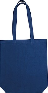 Fairtrade cotton tote with gusset, 180 g/m2, navy heather