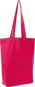Fairtrade cotton tote with gusset, 180 g/m2, red