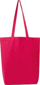 Fairtrade cotton tote with gusset, 180 g/m2, red