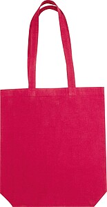Fairtrade cotton tote with gusset, 180 g/m2, red