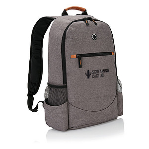 Fashion duo tone backpack, grey