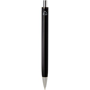 Feld RCS recycled ballpoint pen with metallic finish (black ink), black