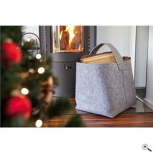 Felt firewood bag 