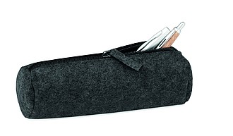 Felt zippered pencil case