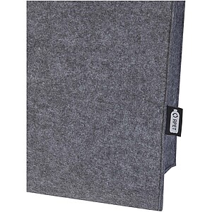 Felta GRS recycled felt gusset tote bag 20L, medium grey