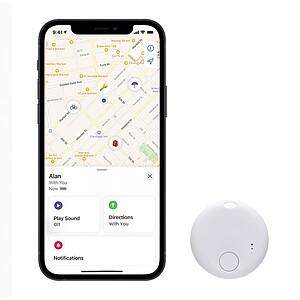 FindMate RCS recycled plastic item finder, white