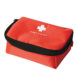 First aid kit, 20 pieces, red