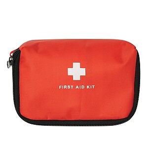 First aid kit, 20 pieces, red